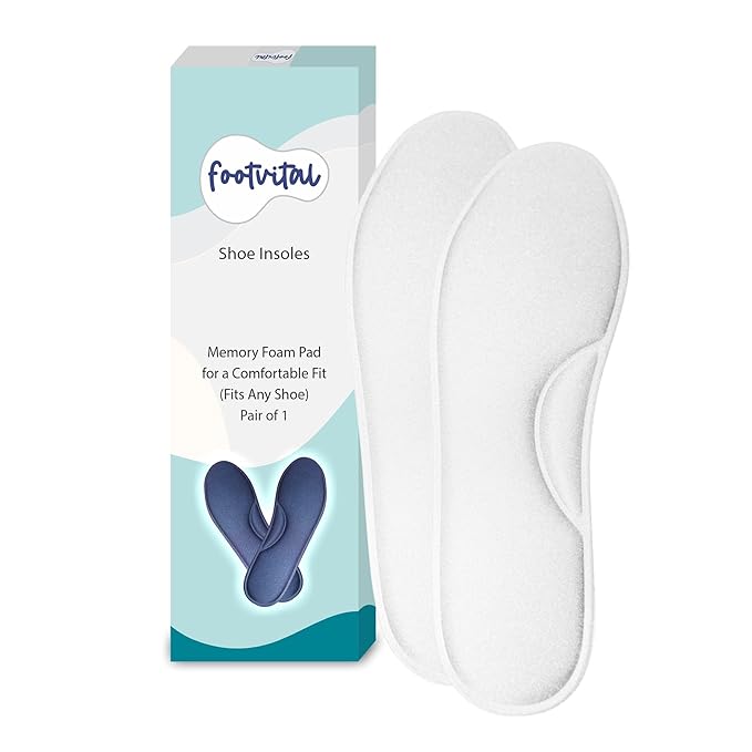 Shoprythm foot Vital 7 / White / Pack of 1 Memory Foam Shoe Insoles Shoprythm foot Vital 7 / White / Pack of 1 Memory Foam Shoe Insoles